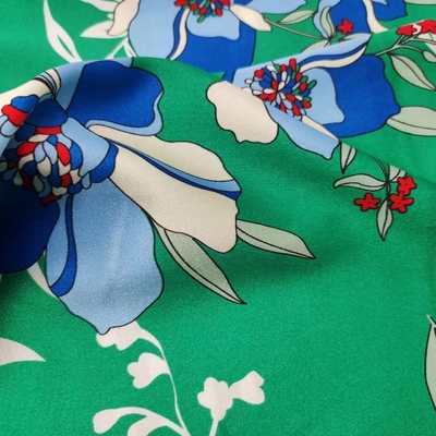 100% Polyester Sports Clothing Fabric Printed Spandex Satin Fabric  50Dx75D+40D