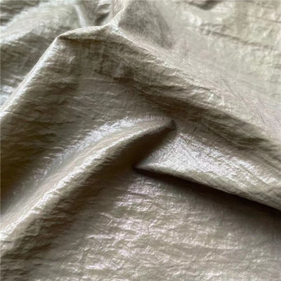 160GSM 150D 150D Winter Jacket Fabric Plain Reflective Polyester Fabric 1.5M