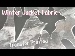 Silver Foiled Winter Jacket Fabric 160 Gsm 150CM Waterproof