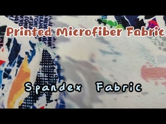 92% Nylon 8% Spandex Printed Microfiber Fabric 130gsm 150cm